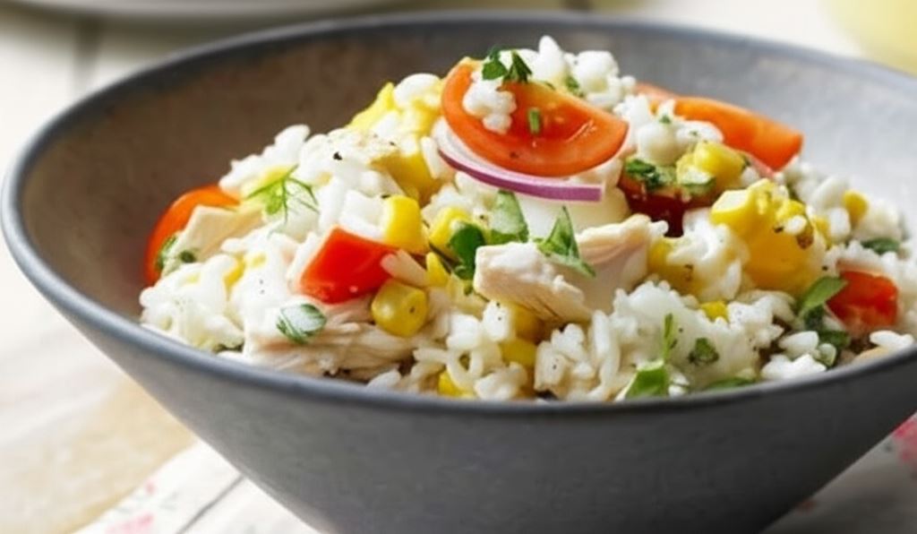 Kolorowa sałatka ryżowa