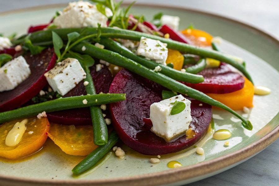 Kolorowa sałatka z buraczkami