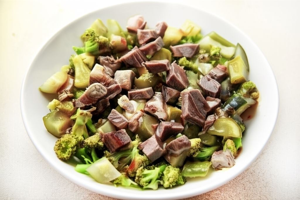 Kolorowa sałatka z wołowiną