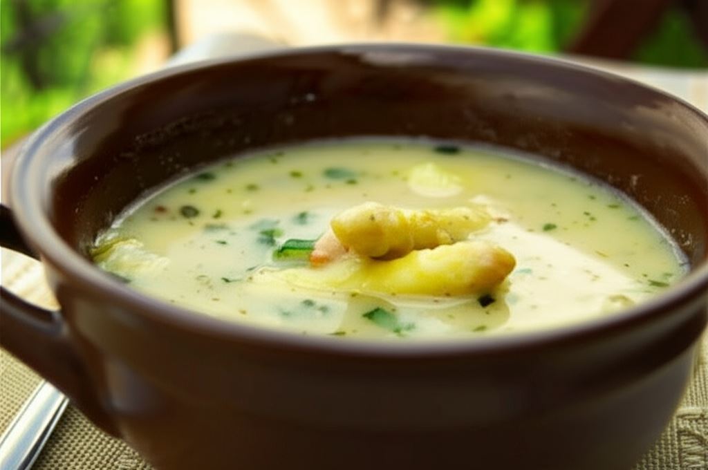 Krem z białych szparagów