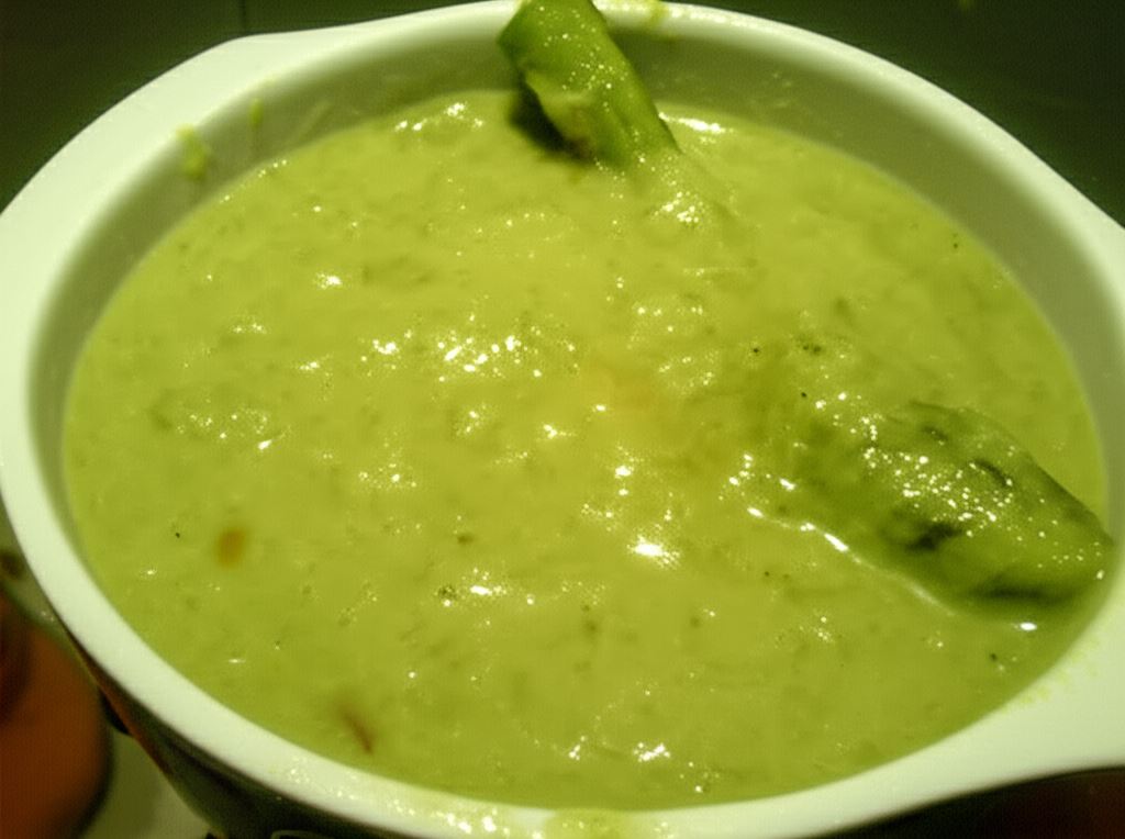 Krem z zielonych szparagów