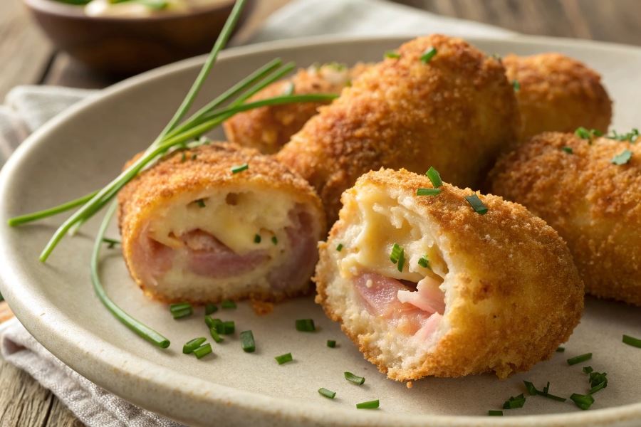 Krokiety z sera i szynki