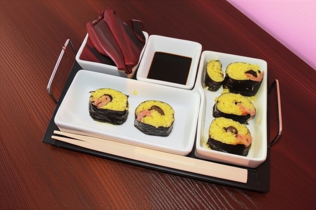 Kuchnia Sródzimnomorska - Sushi z łososiem