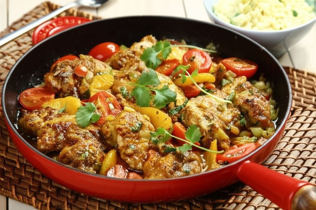 Kurczak cajun z kaszą jaglaną