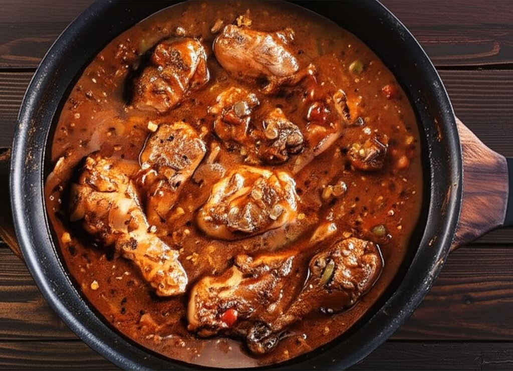 Kurczak duszony w pomidorach