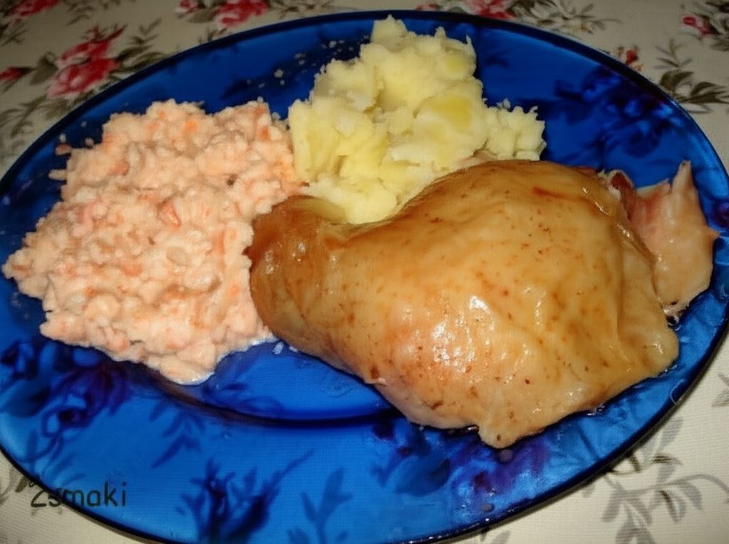 Kurczak pieczony z natką pietruszki