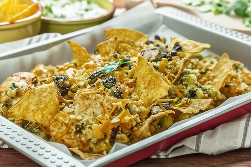 Kurczak po meksykańsku z chrupiąca panierką z nachos