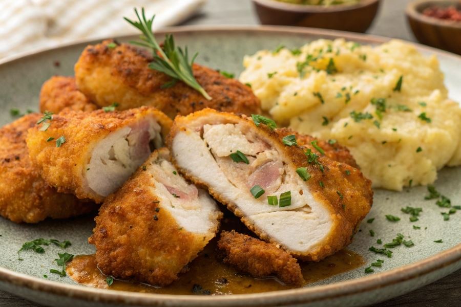 Kurczak w cieście naleśnikowym