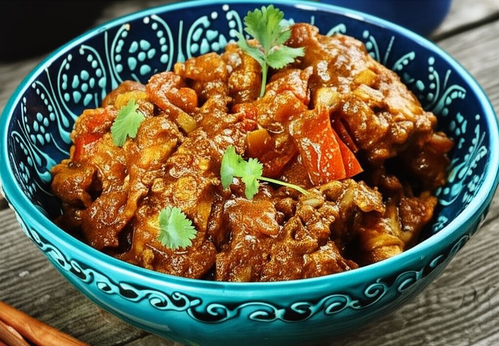 Kurczak w delikatnym sosie curry