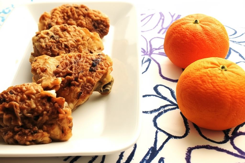 Kurczak w pomarańczach