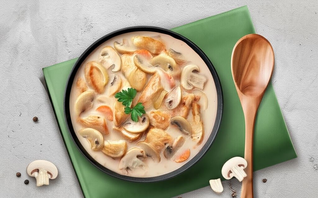 Kurczak w sosie pieczarkowym