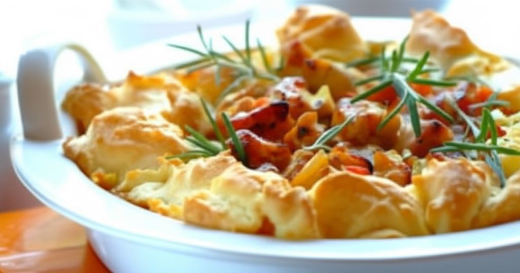 Kurczak z boczkiem pieczony w cieście