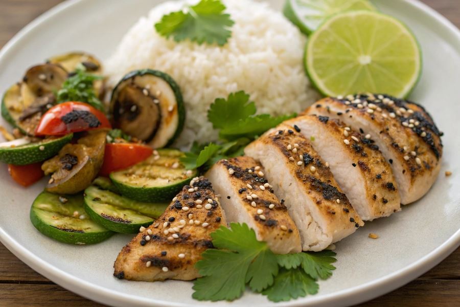 Kurczak z limonką i kolendrą