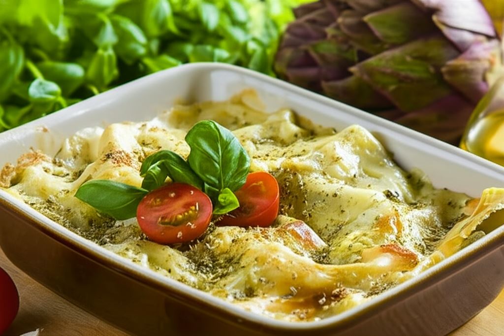 Lasagna serowa z bakłażanem