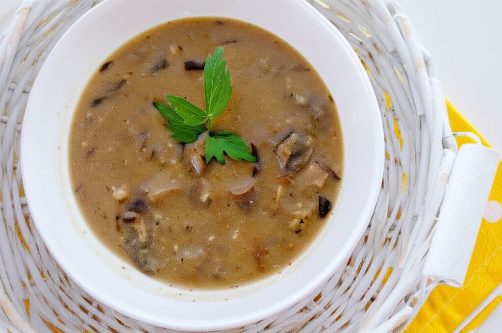 Leśna zupa grzybowa