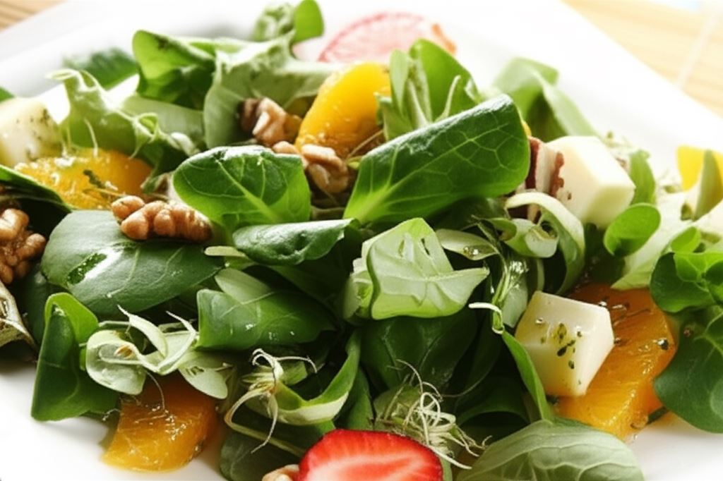 Letnia sałatka z roszponką i pomarańczą