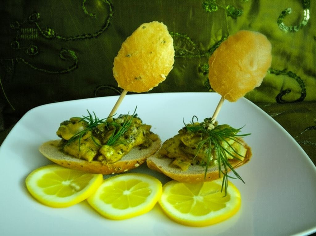 Łódeczki - Sola w sosie cytrynowym