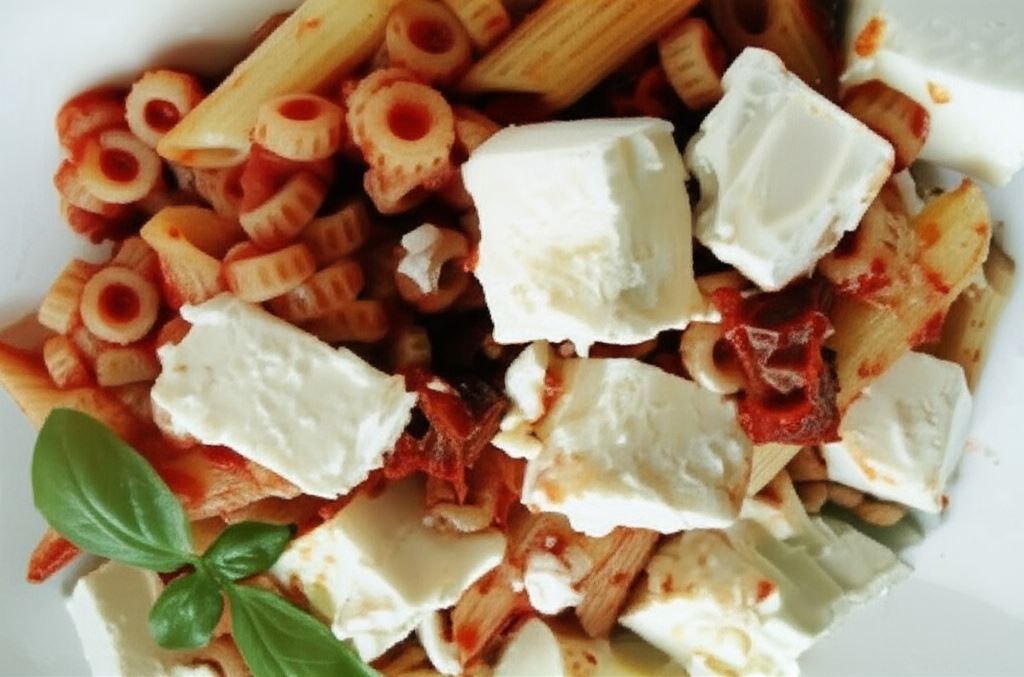 Makaron z sosem pomidorowym