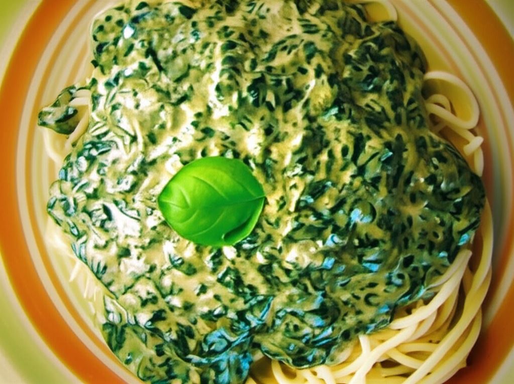 Makaron z sosem śmietanowym