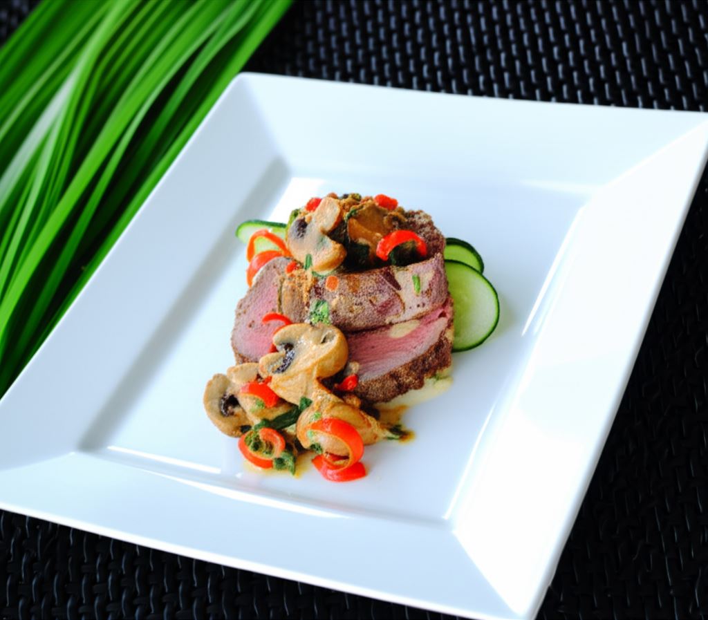 Marynowana wołowina z grzybami