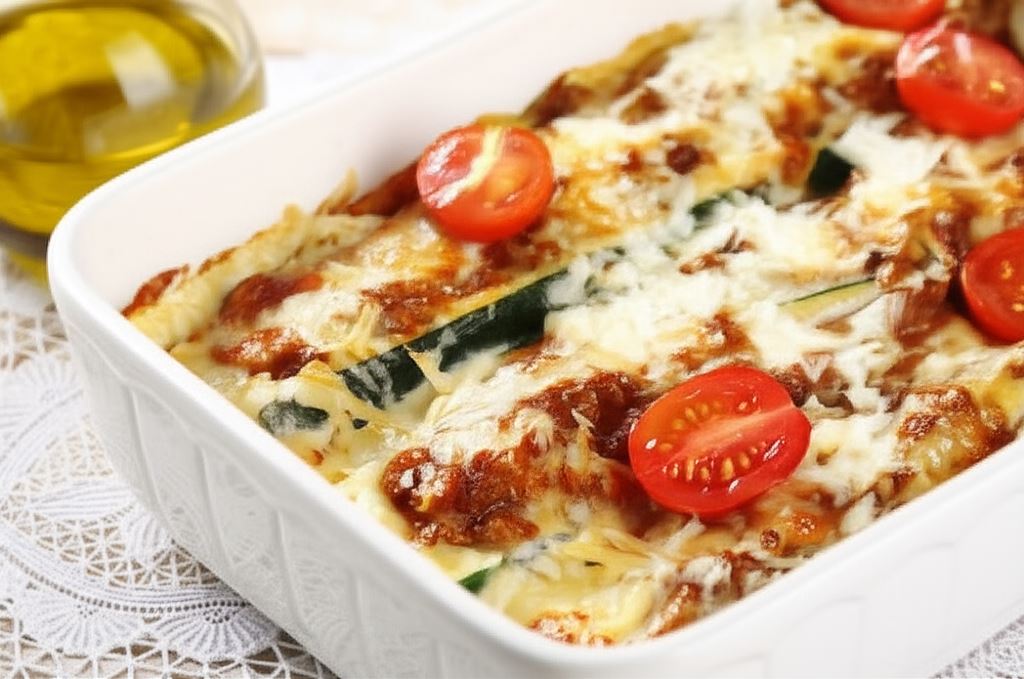 Mięsne cannelloni z cukinii