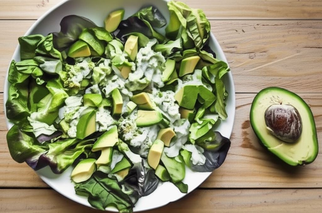 Mix sałat z brokułem i awokado