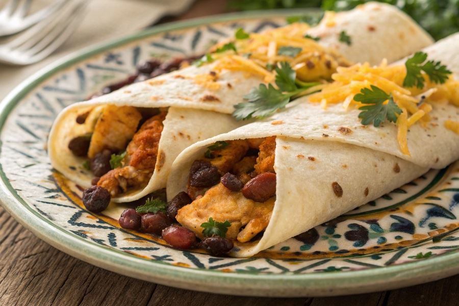 Naleśniki meksykańskie z kurczakiem