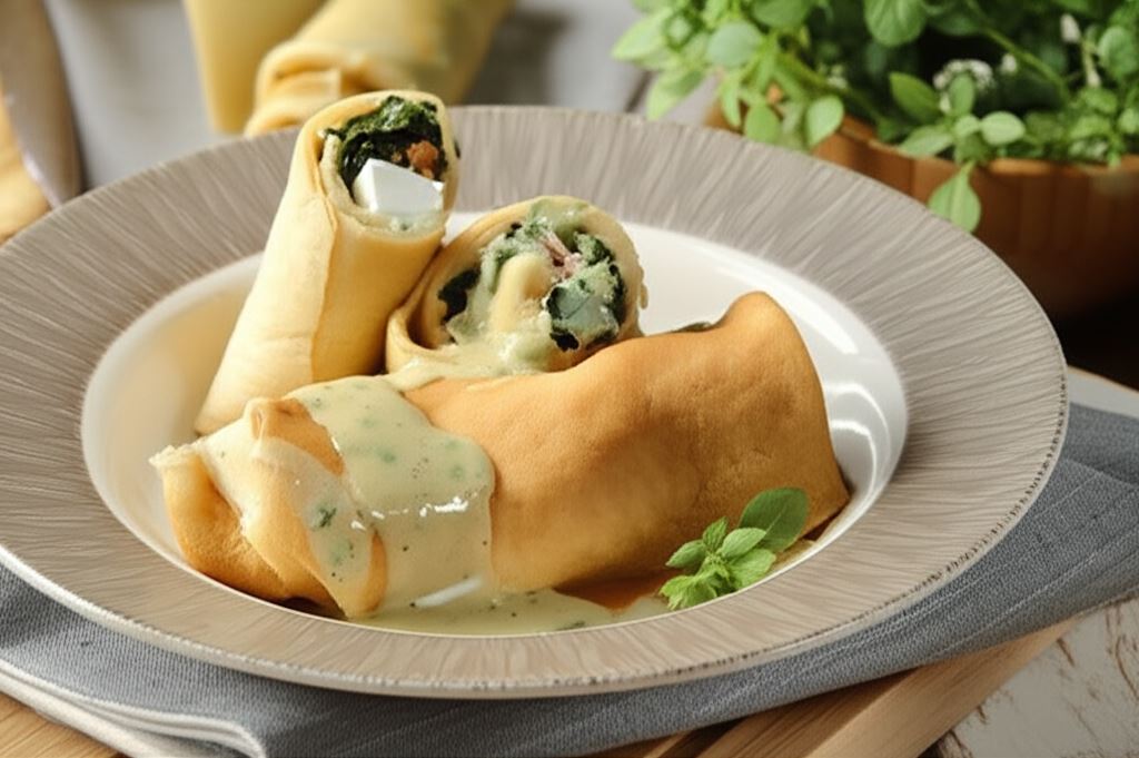 Naleśniki ze szpinakiem