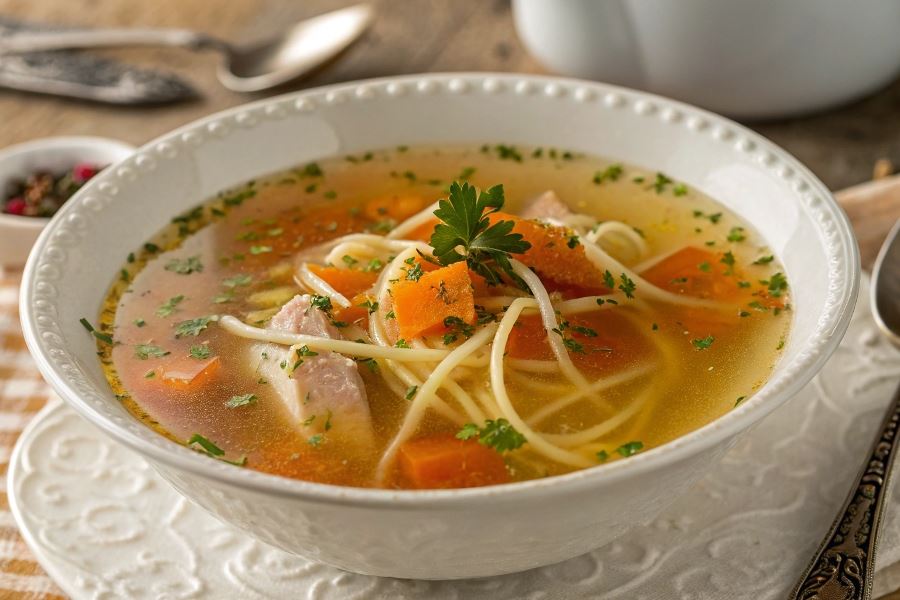 Odświętny rosół po staropolsku