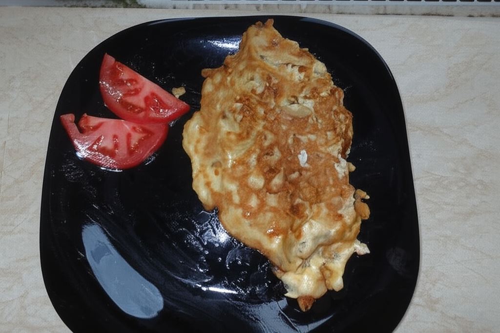 Omlet z otrębami - pyszne śniadanko !!!