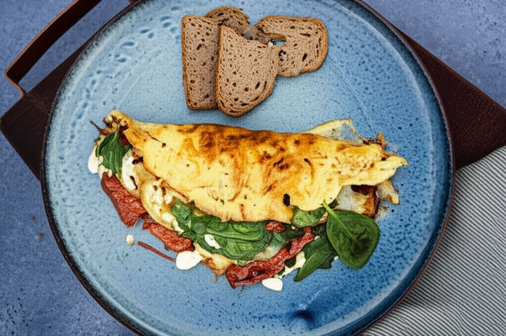 Omlet ze szpinakiem