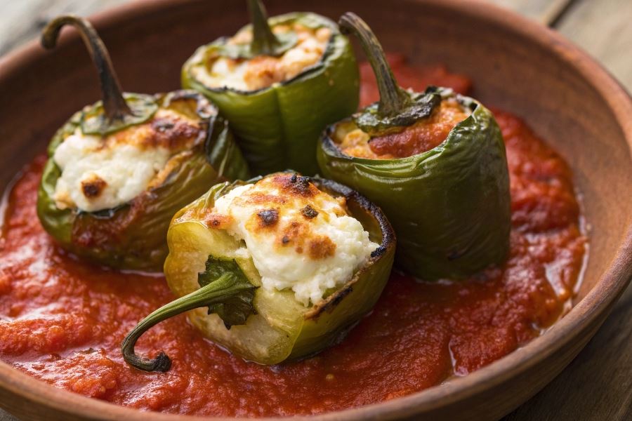 Ostre papryczki nadziewane serem