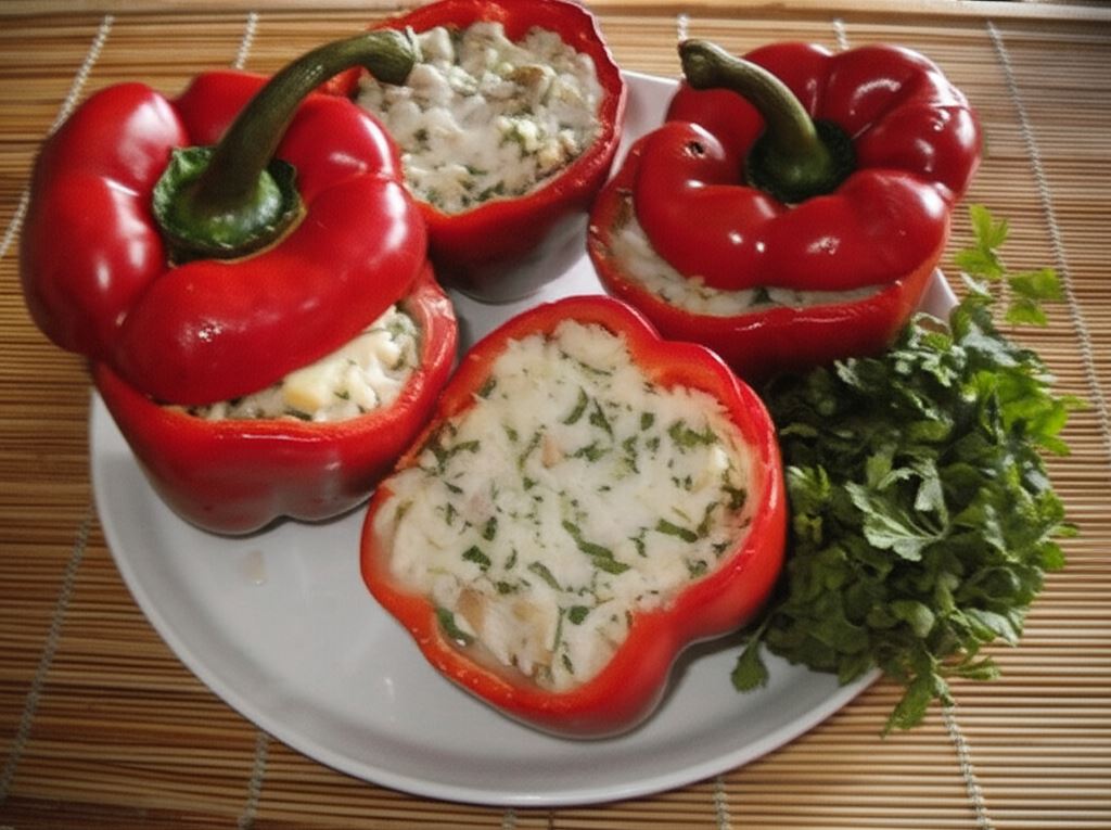 Papryka faszerowana rybą