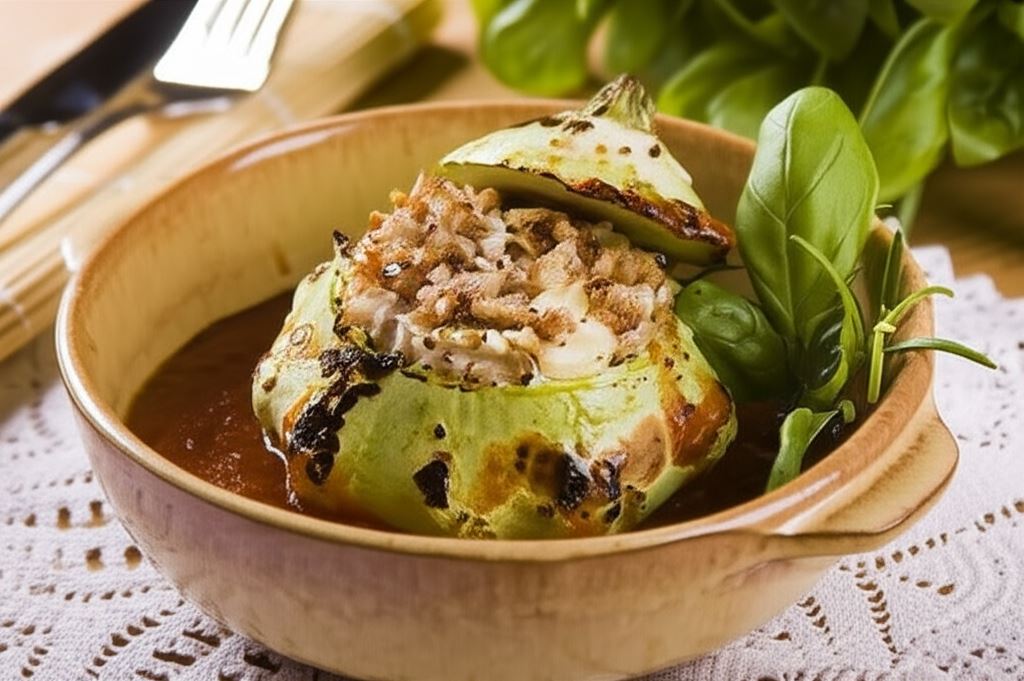 Patisony nadziewane mięsem mielonym