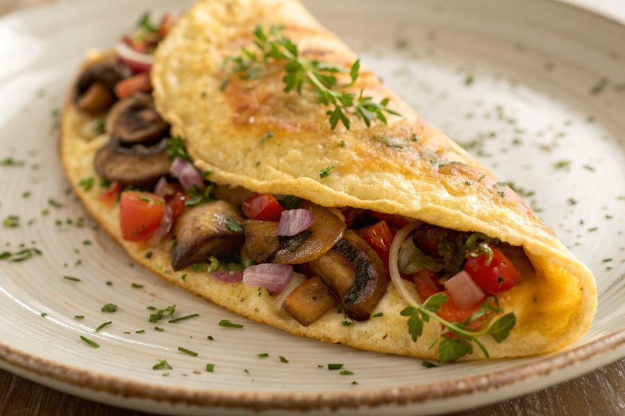 Pieczarkowy omlet