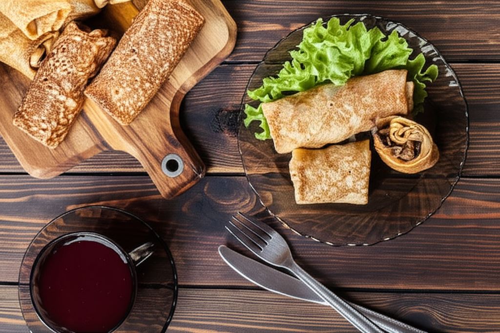 Pieczone krokiety z mięsem i grzybami