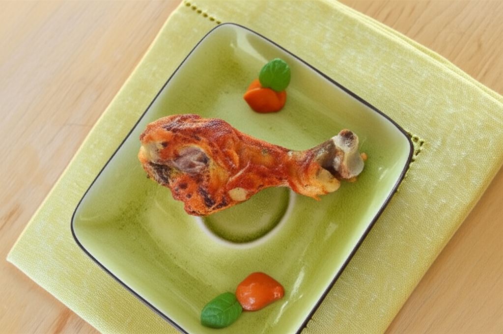 Pieczone podudzia kurczaka w musztardowo-paprykowej marynacie