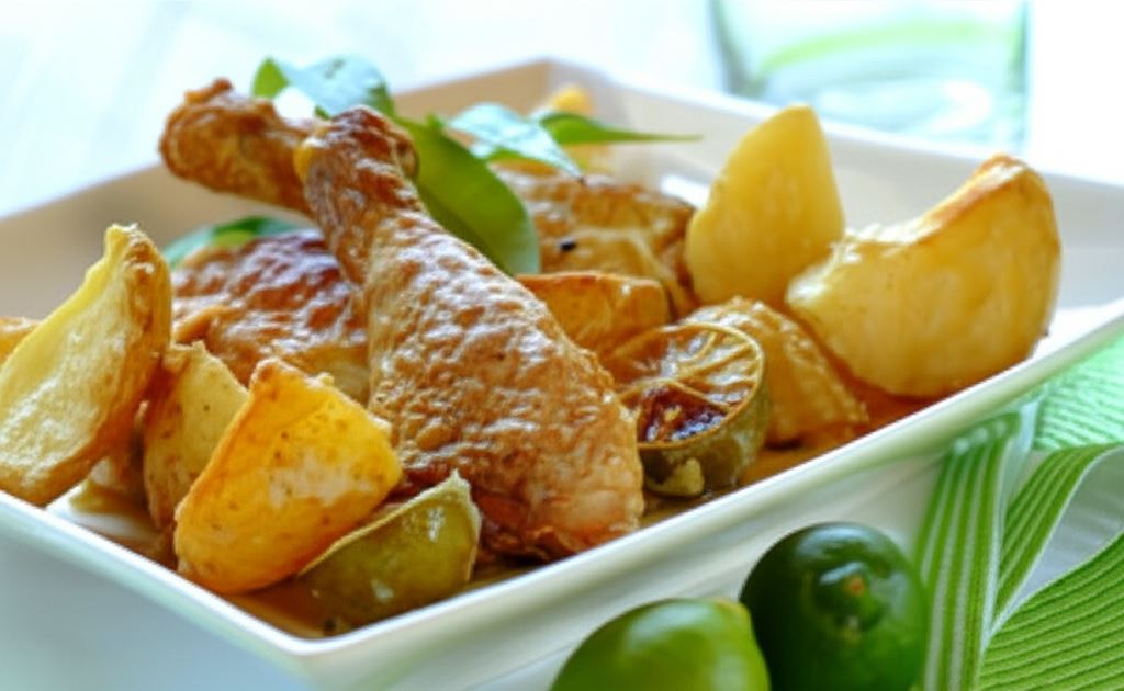 Pieczony kurczak z limonką