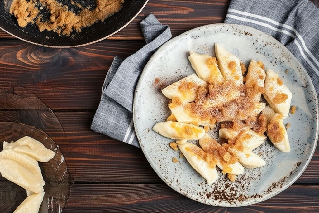 Pierogi leniwe z mąką ziemniaczaną