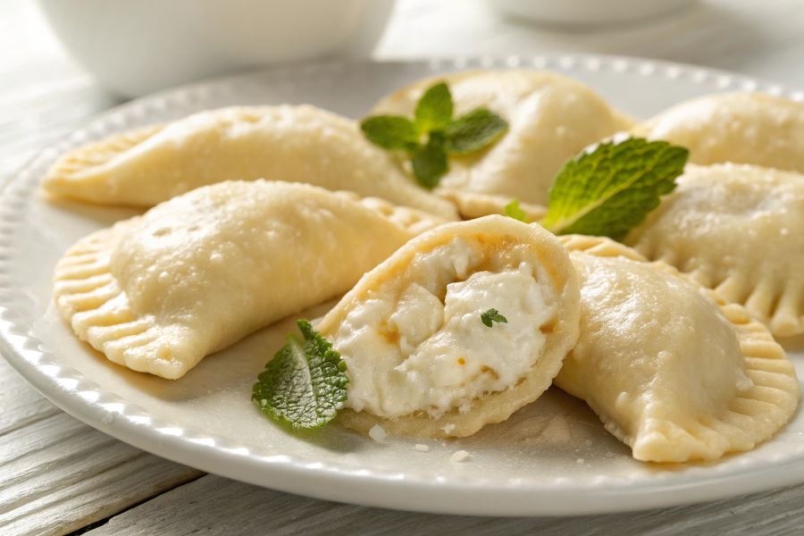 Pierogi z kaszą jaglaną
