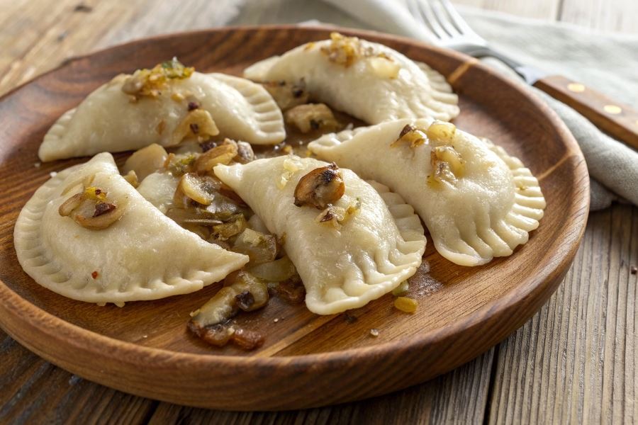 Pierogi z kaszą jęczmienną