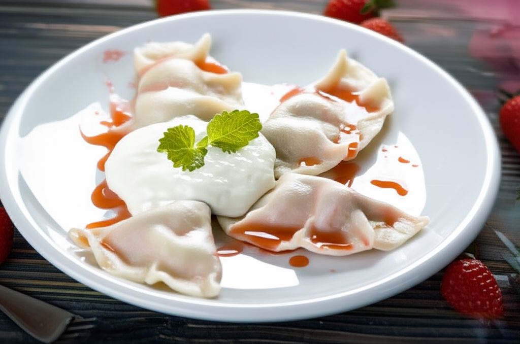 Pierogi z truskawkami