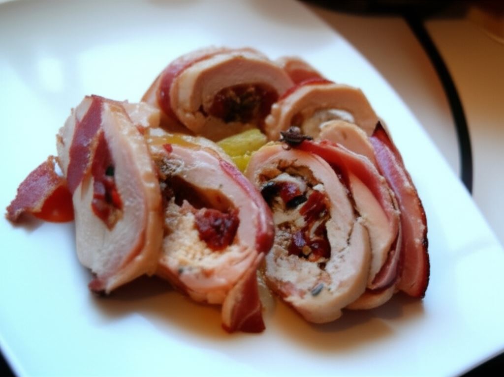 Piersi kurczaka faszerowane suszonymi pomidorami