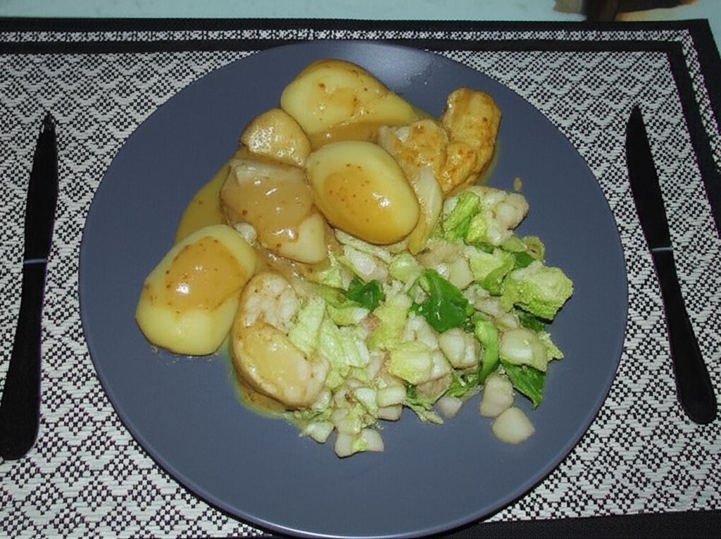 Piersi z kurczaka w sosie miodowo-musztardowym