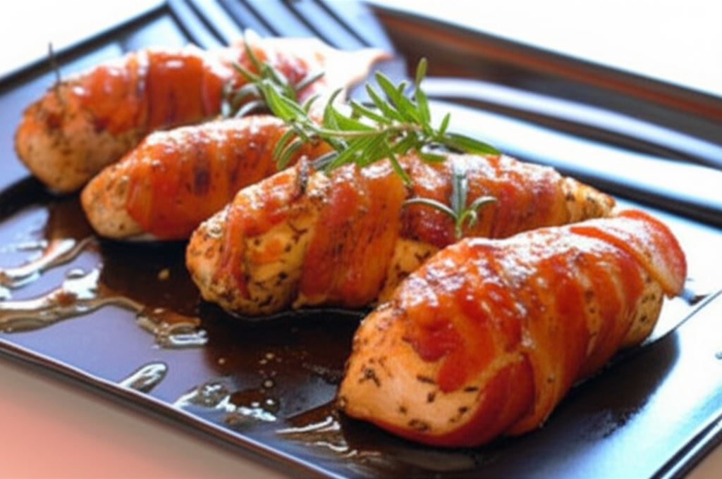 Piersi z kurczaka z boczkiem