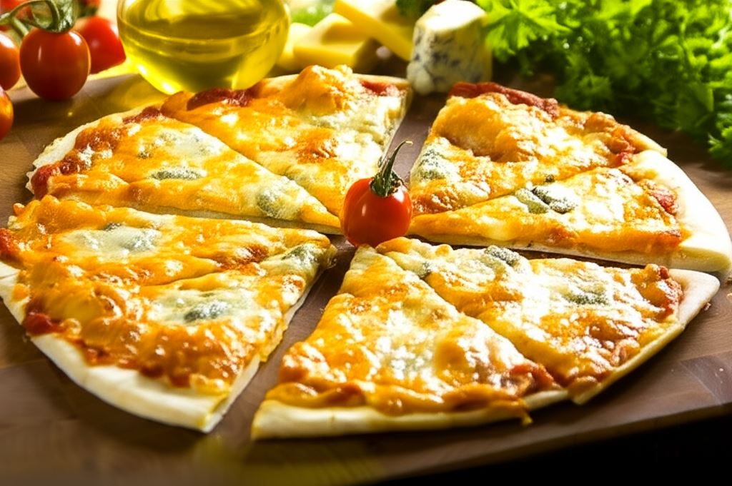 Pizza quattro formaggi