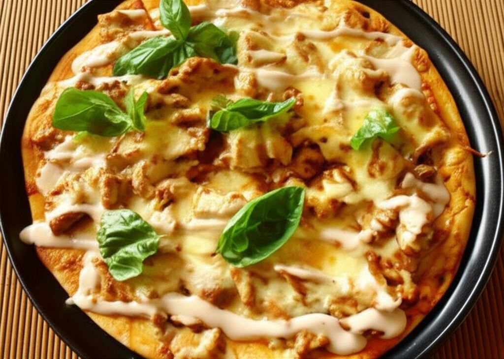 Pizza z kurczakiem i serem pleśniowym