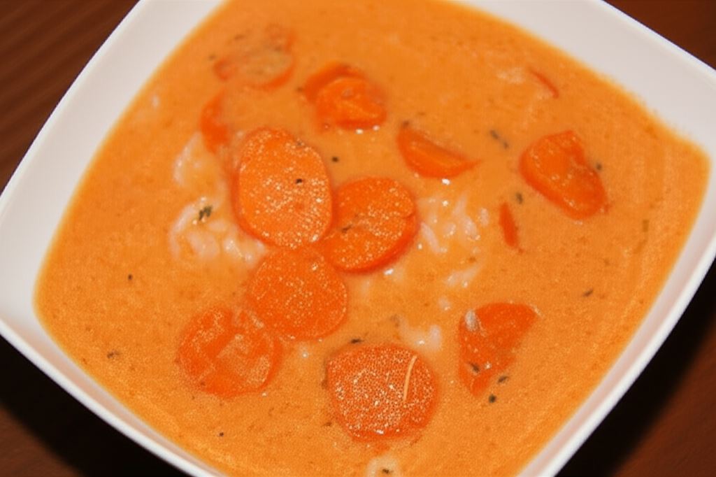 Pomidorowa z marchewką i ryżem