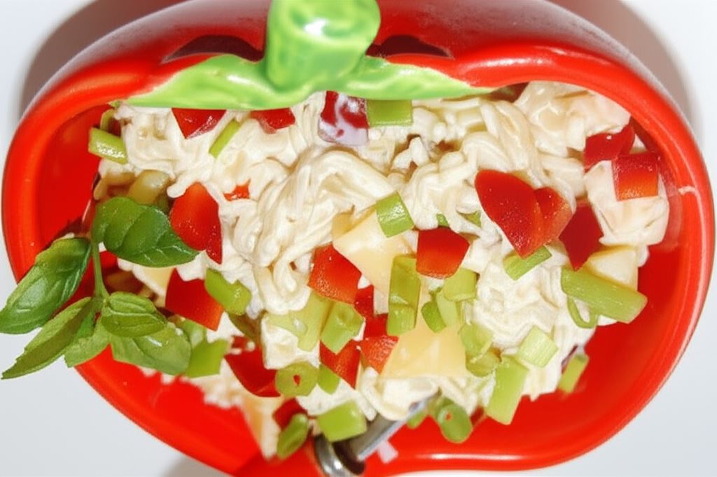 Prosta sałatka z Nudli z serem