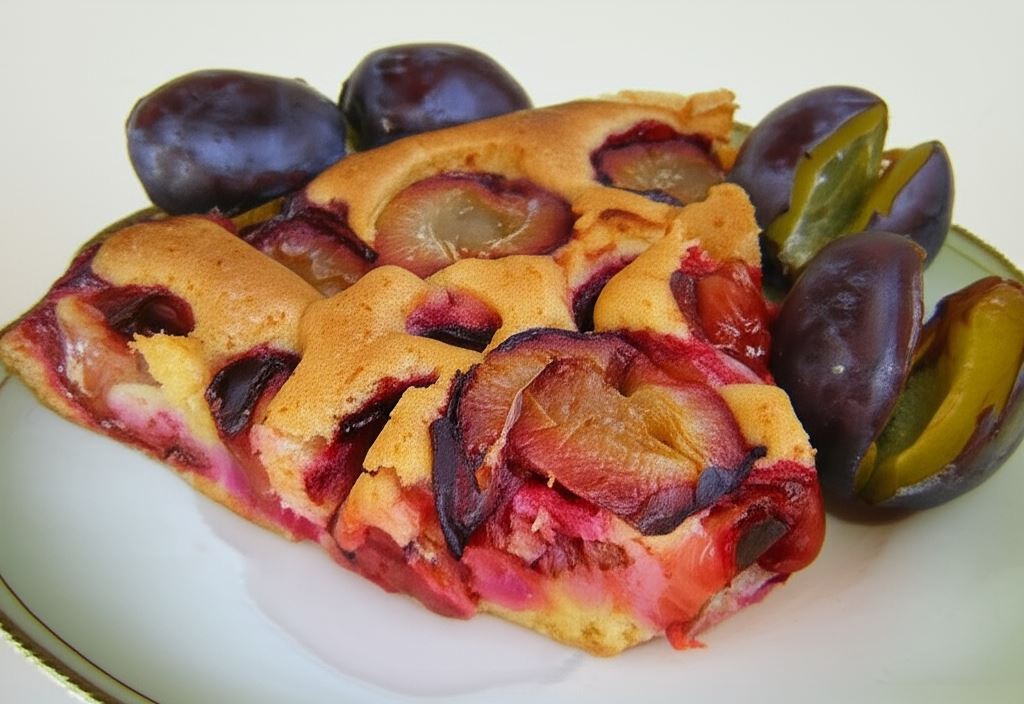 Ciasto mocno śliwkowe i łatwe i szybkie